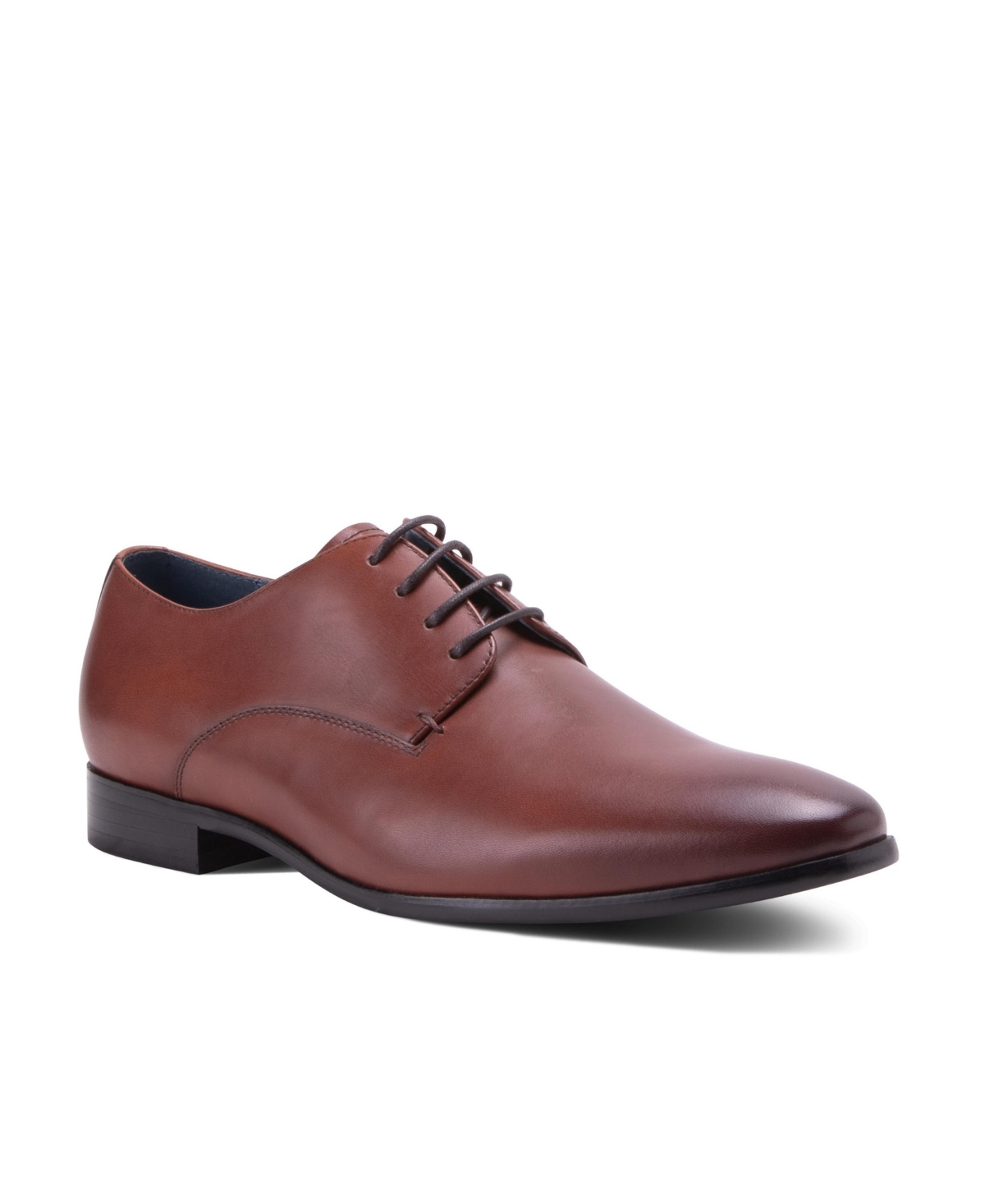 Men's Fairfax Dress Lace-Up Plain Toe Derby Leather Shoes - Chestnut