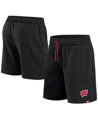 Men's Fanatics Black Wisconsin Badgers Primary Logo Shorts - Macy's