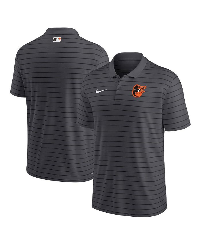 Baltimore Orioles Nike Men's Dri Fit Stripe Polo Shirt Large