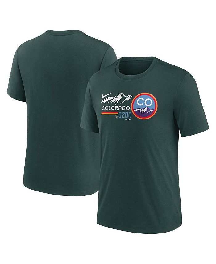 Nike Men's Colorado Rockies City Connect Tri-Blend T-shirt - Macy's