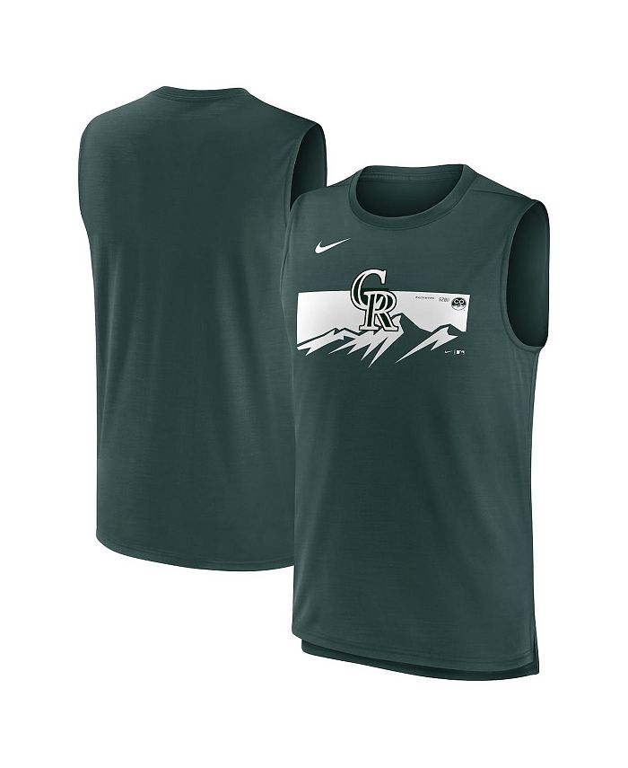 Nike Men's Nike Green Colorado Rockies City Connect Logo T-Shirt