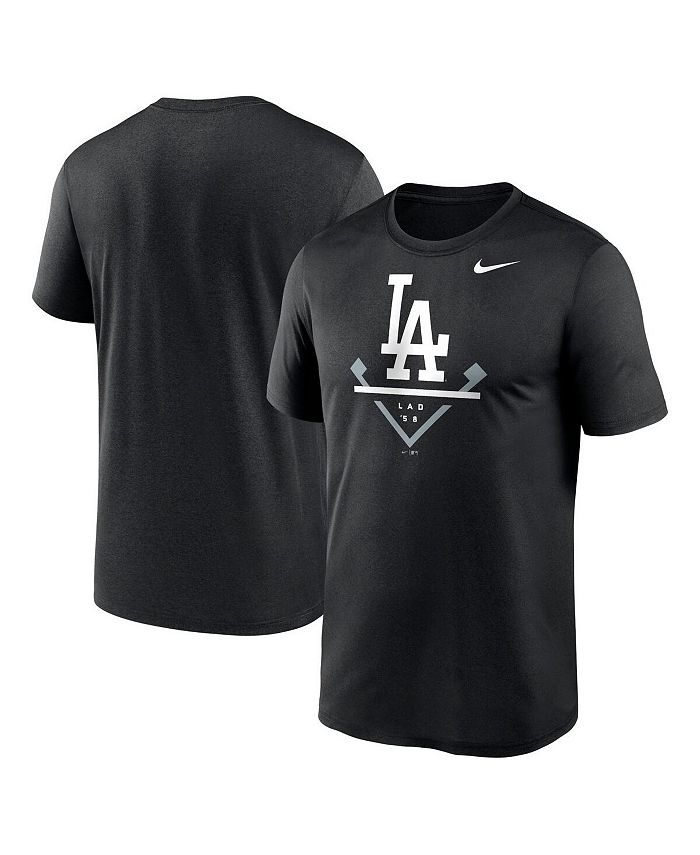 Nike Men's Black Los Angeles Dodgers New Legend Wordmark T-shirt - Macy's