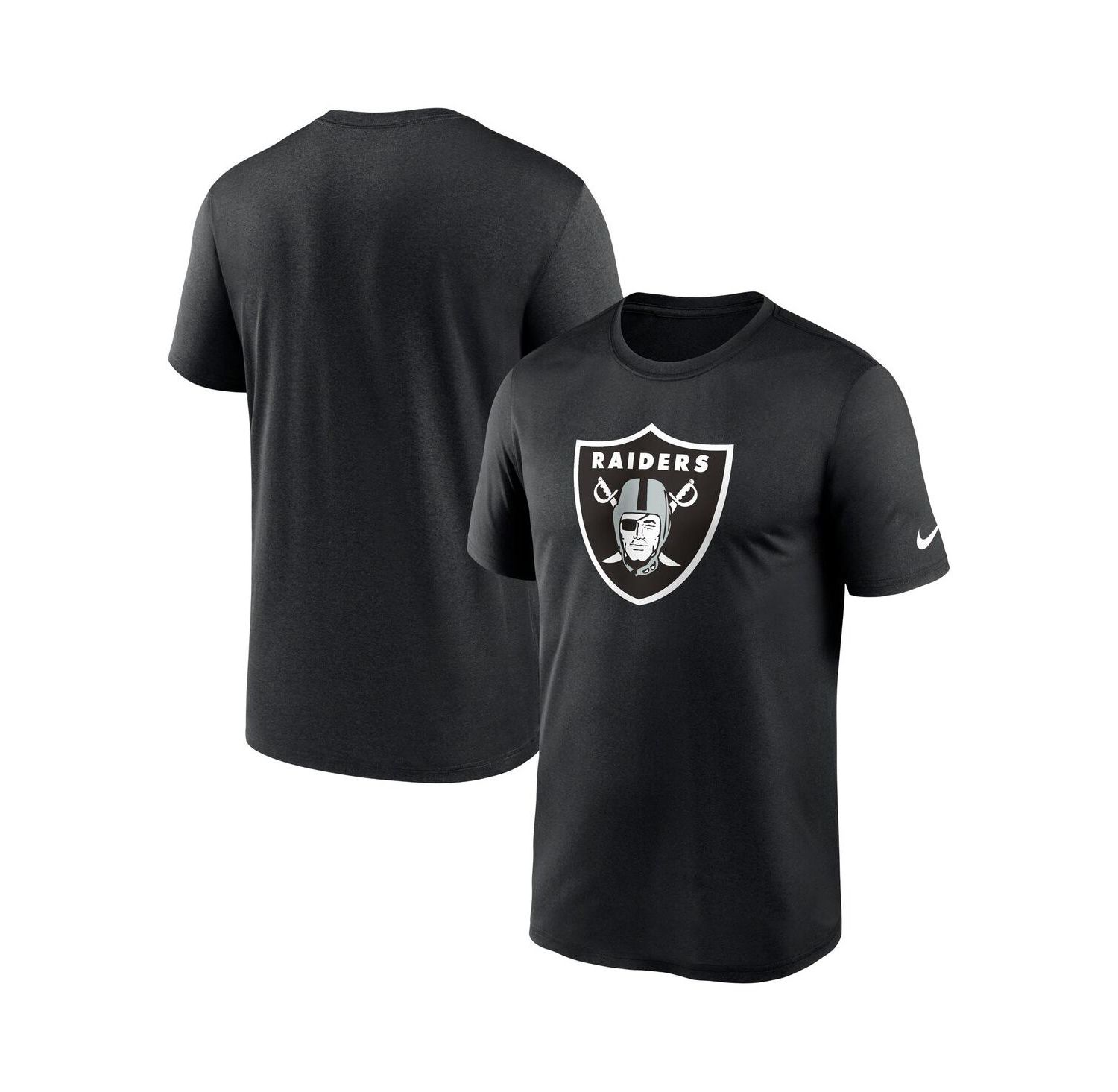 Men's Black Las Vegas Raiders Legend Logo Performance T-shirt