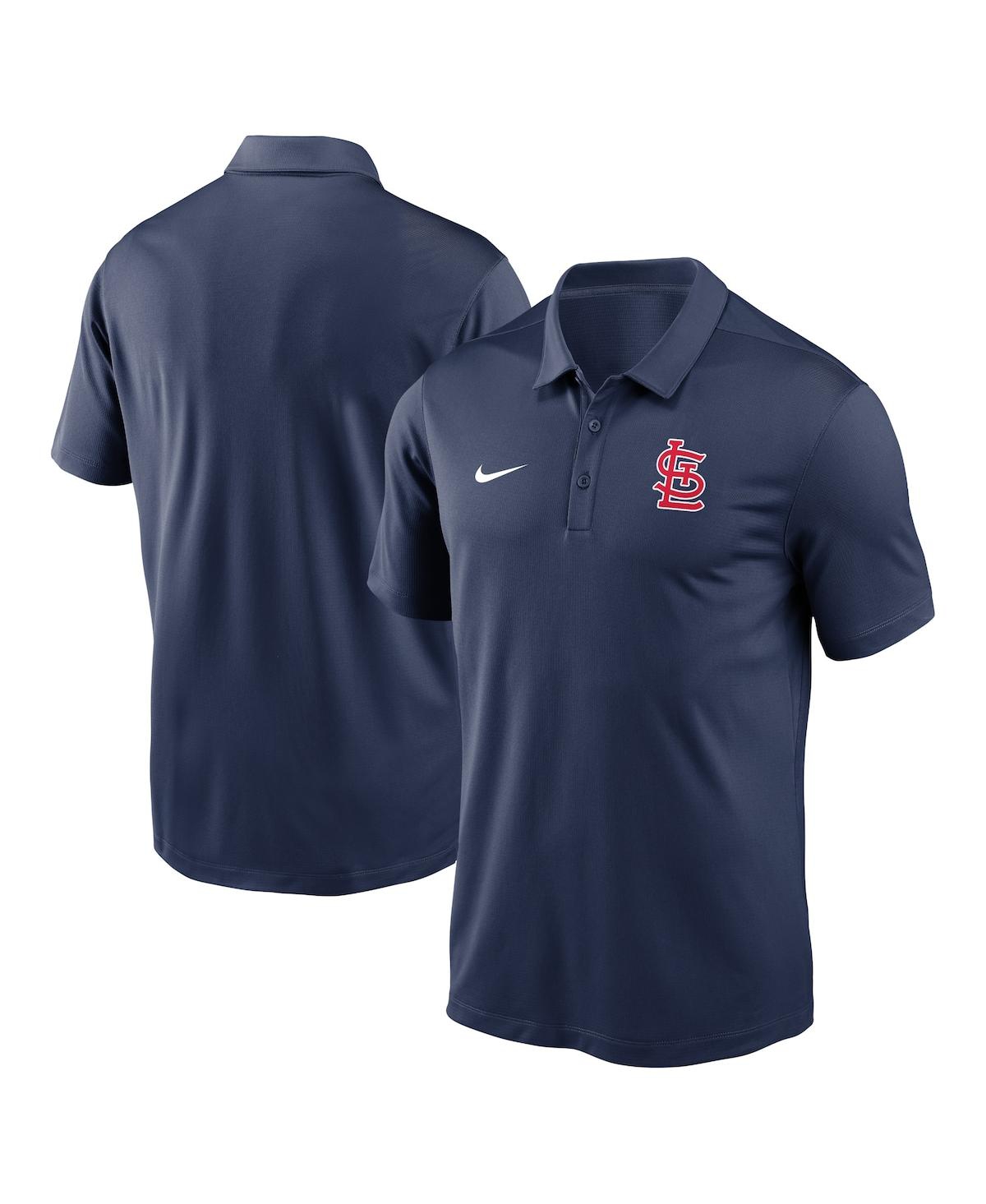 Shop Nike Men's  Navy St. Louis Cardinals Agility Performance Polo Shirt
