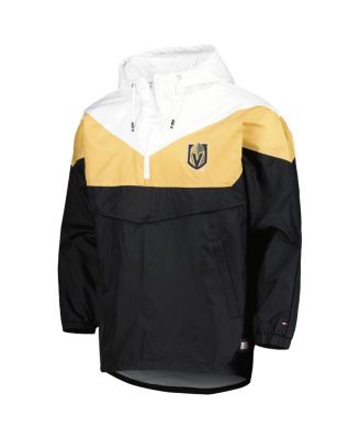 Women's Black, Gold Vegas Golden Knights Staci Half-Zip Windbreaker Jacket