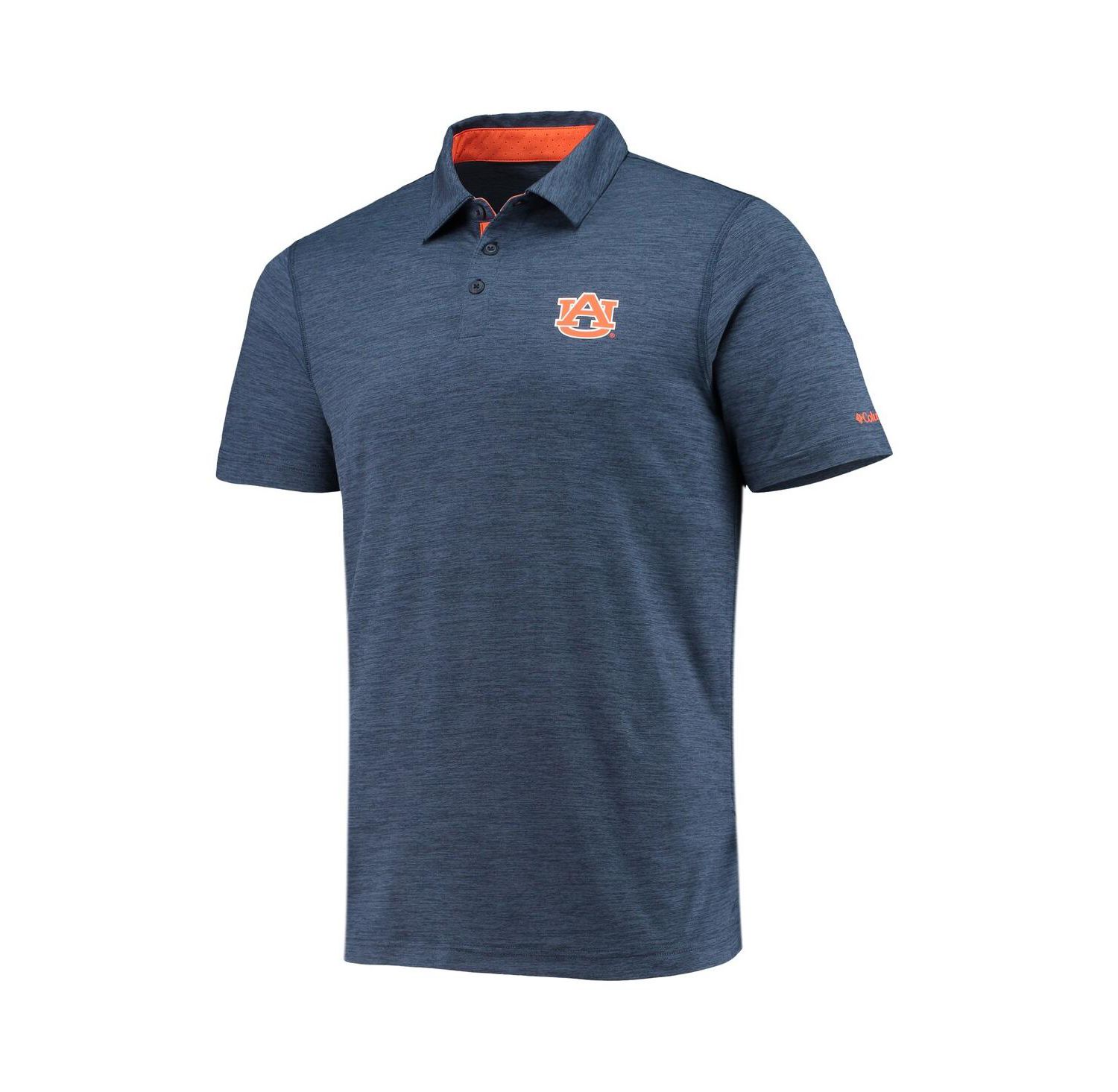Men's Navy Auburn Tigers Tech Trail Omni-Shade Polo Shirt