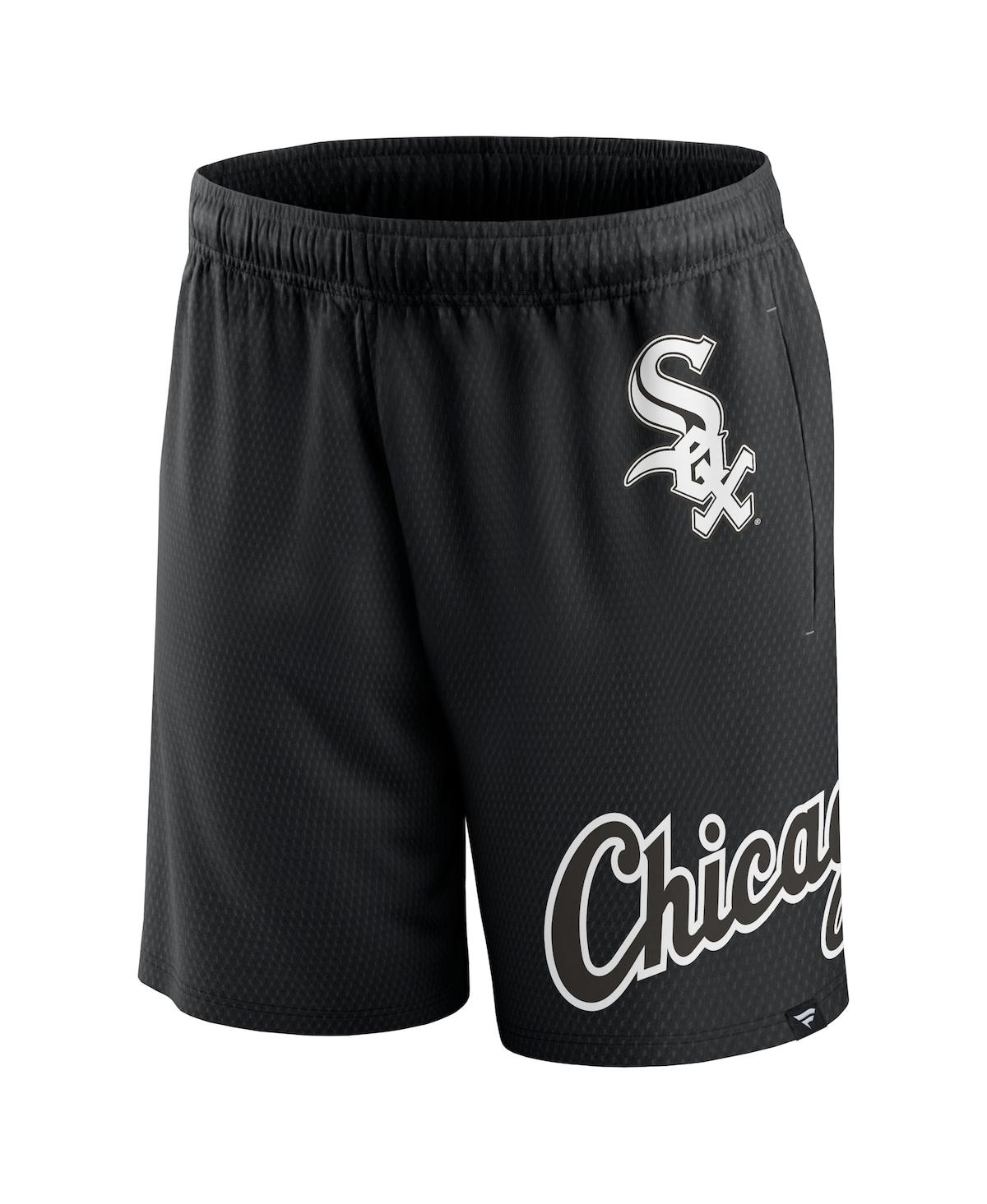 Shop Fanatics Men's  Black Chicago White Sox Clincher Mesh Shorts
