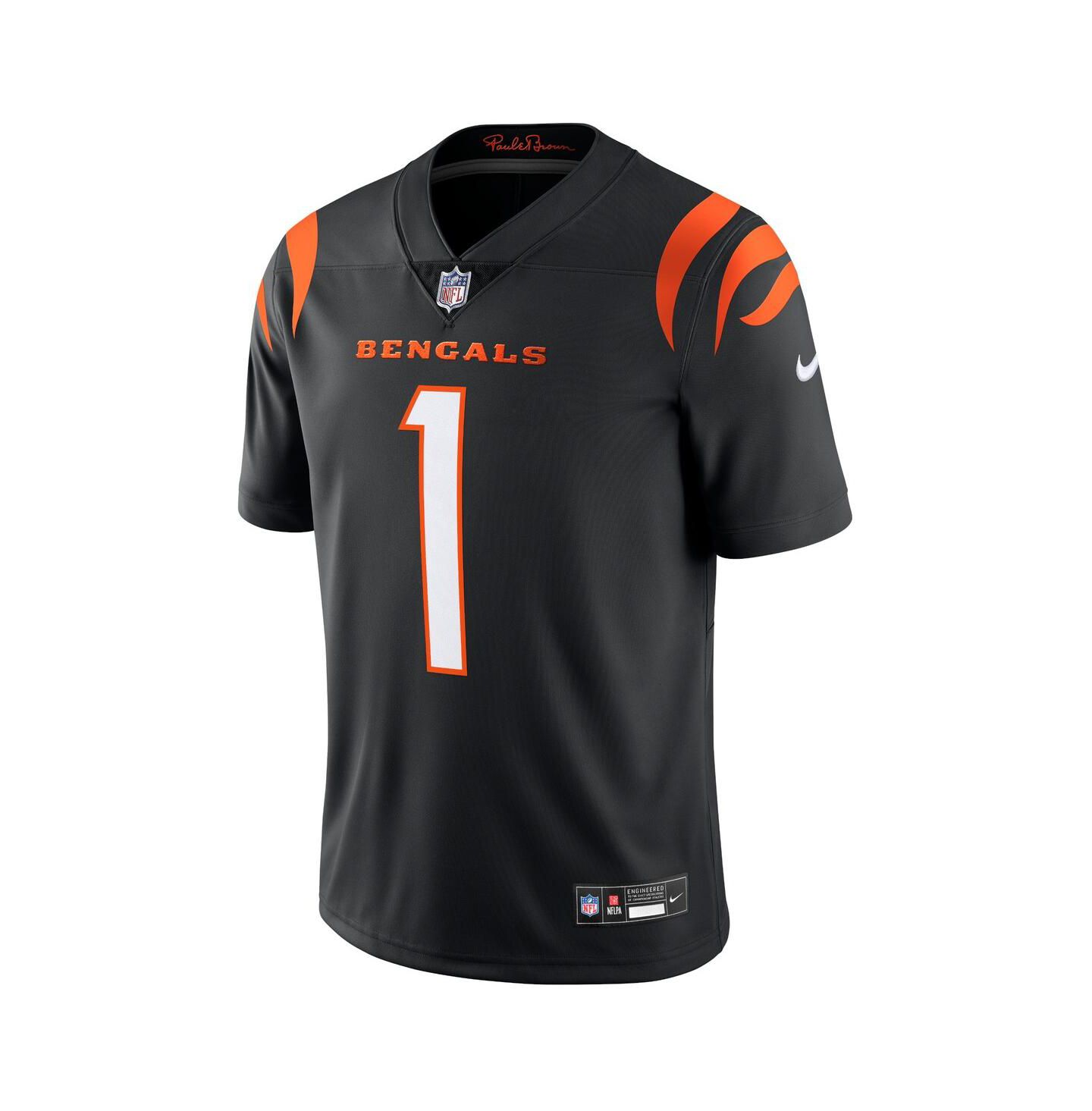 Мужской топ Nike Ja'Marr Chase Cincinnati Bengals Vapor Untouchable Limited Jersey, цвет: Чёрный — фото 2