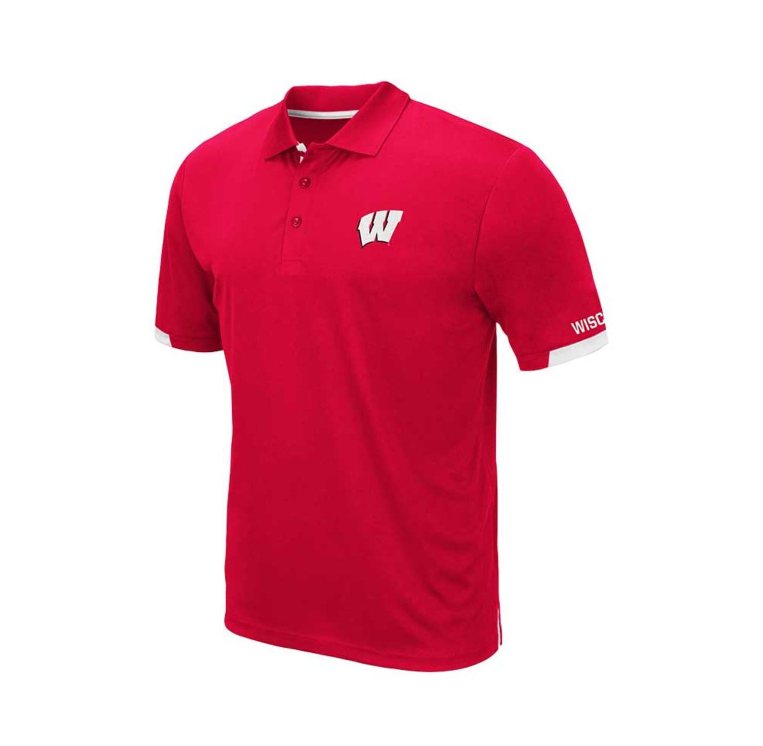 Men's Red Wisconsin Badgers Big and Tall Santry Polo Shirt