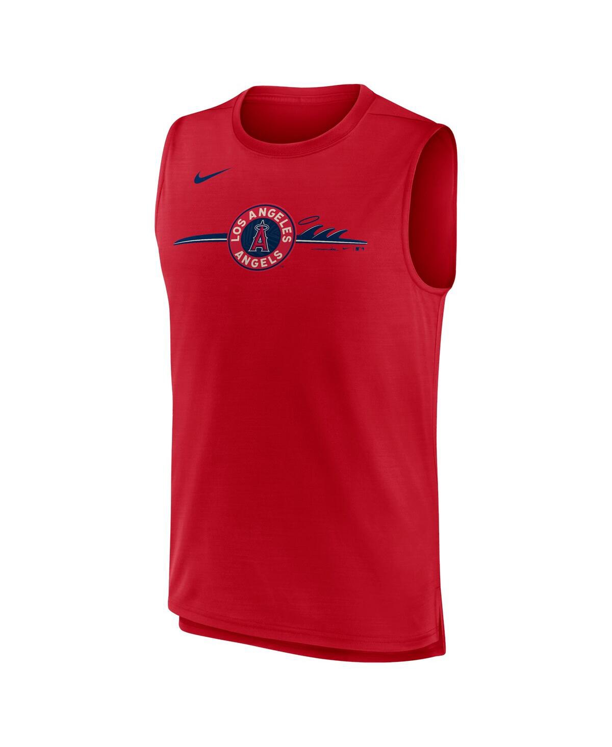 Shop Nike Men's  Red Los Angeles Angels City Connect Muscle Tank Top