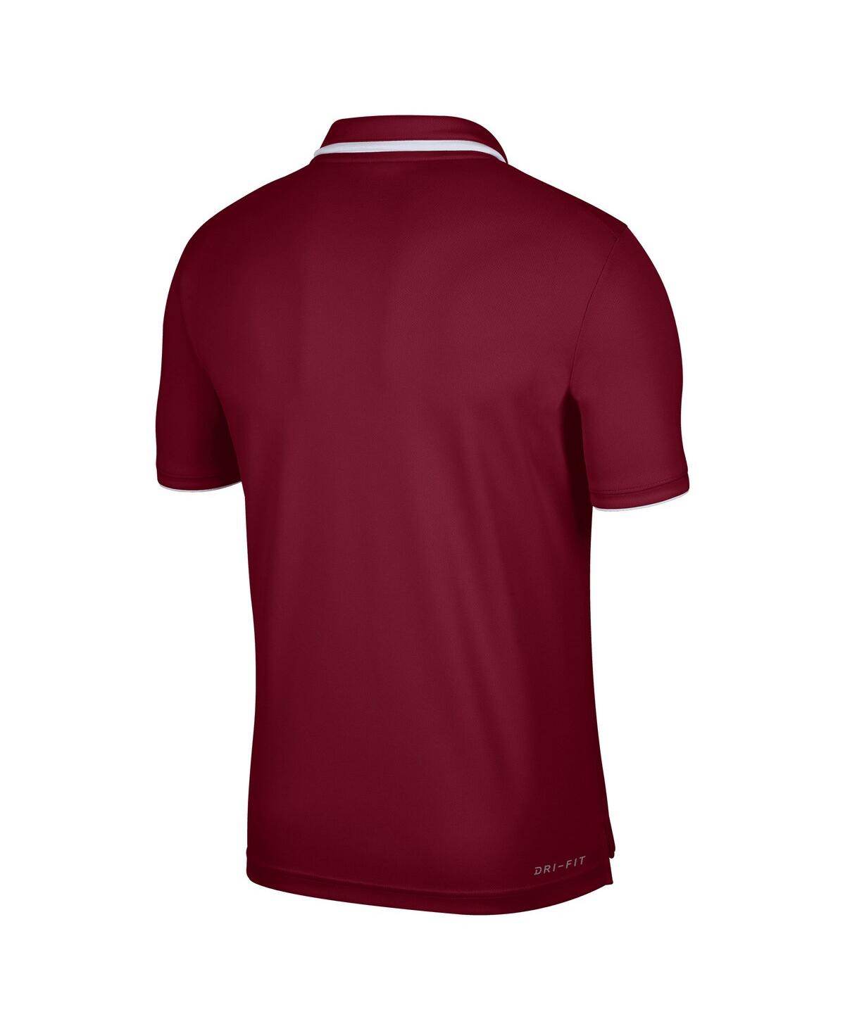 Shop Nike Men's  Crimson Oklahoma Sooners Wordmark Performance Polo Shirt