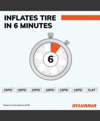 BASIC Portable Tire Inflator - Analog Dial Gauge - 3 Piece Adapter Set for Sports Balls, Vehicle Tires, Bike Tires, and Inflatable Toys