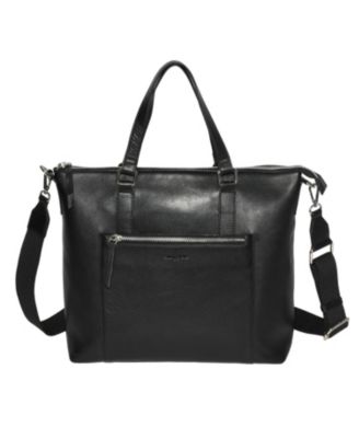 Rochelle large logo store and leather satchel