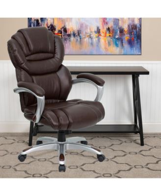 High Back Executive Swivel Ergonomic Office Chair With Accent Layered Seat/Back