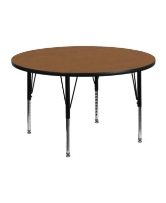 48" Round Laminate Adjustable Preschool Activity Table