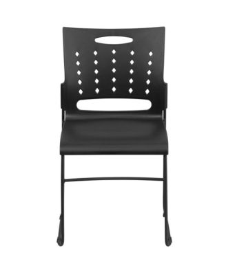 Home Office Plastic Accent Sled Base Stack Chair - Air-Vent Back