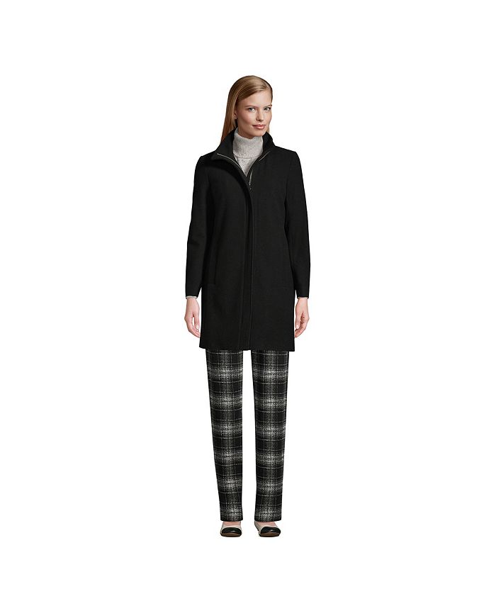 Lands' End Women's Insulated Wool Coat Macy's