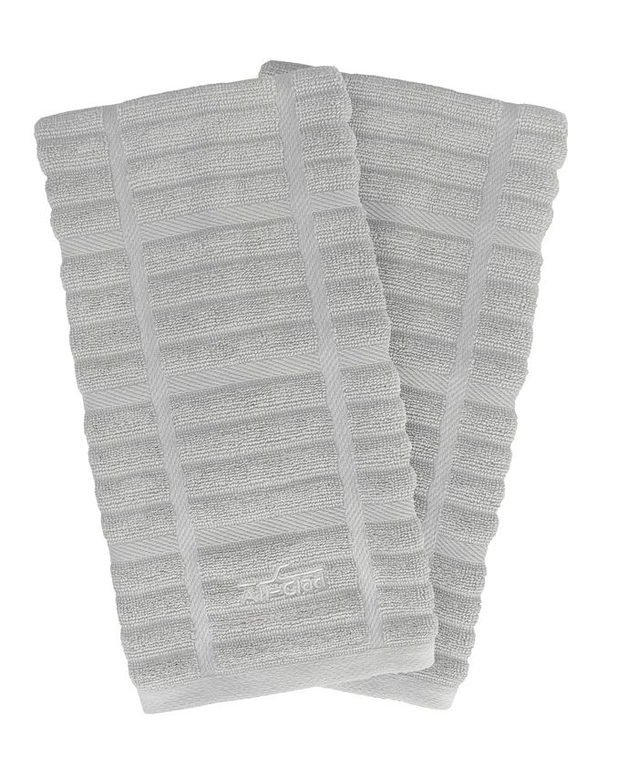 All-Clad Solid Kitchen Towel, Set of 2 - Rainfall