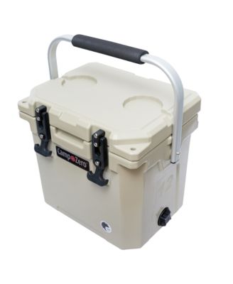 12 | 12.6 Qt. Premium Cooler with Molded-in Cup Holders and Folding Aluminum Handle | Clay