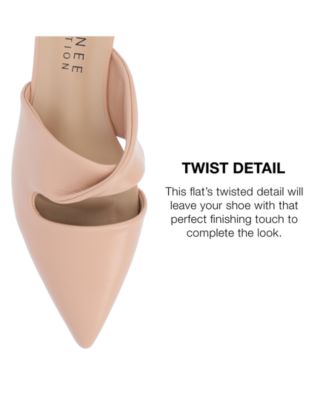 Women's Enniss Twist Cutout Pointed Toe Mules