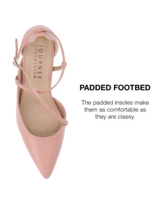 Women's Galvinn Strappy Pointed Toe Block Heel Pumps