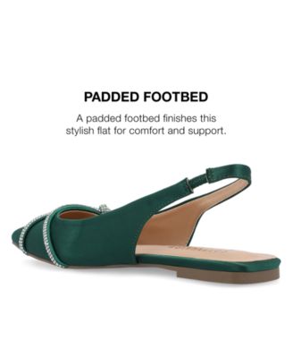 Women's Rebbel Rhinestone Knot Slingback Flats