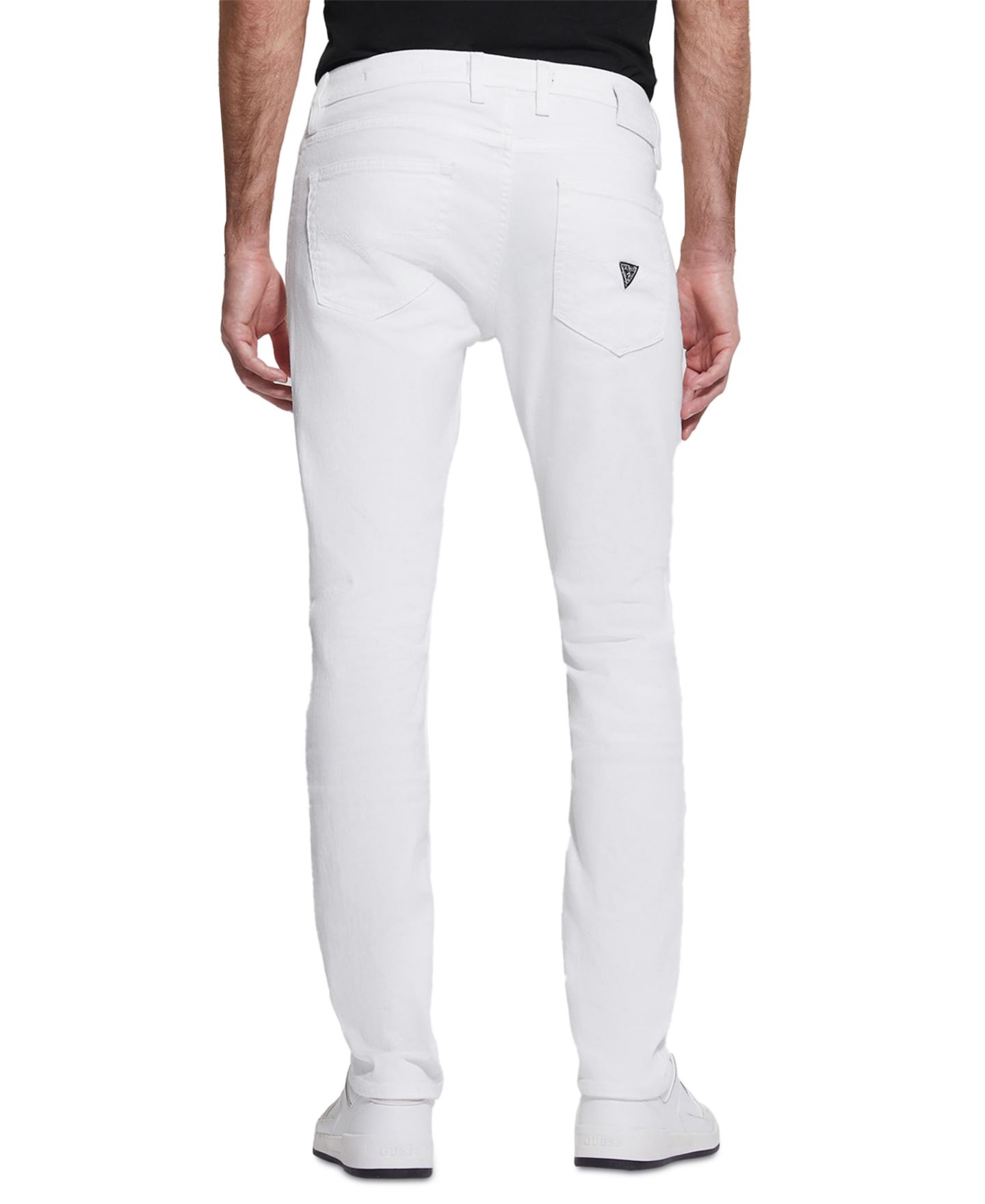 Мужские джинсы GUESS Eco Slim Tapered Fit, цвет: Оптический белый — фото 4