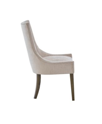 Ultra Traditional Fabric Upholstered Swoop Back Dining Side Chair, Set of 2