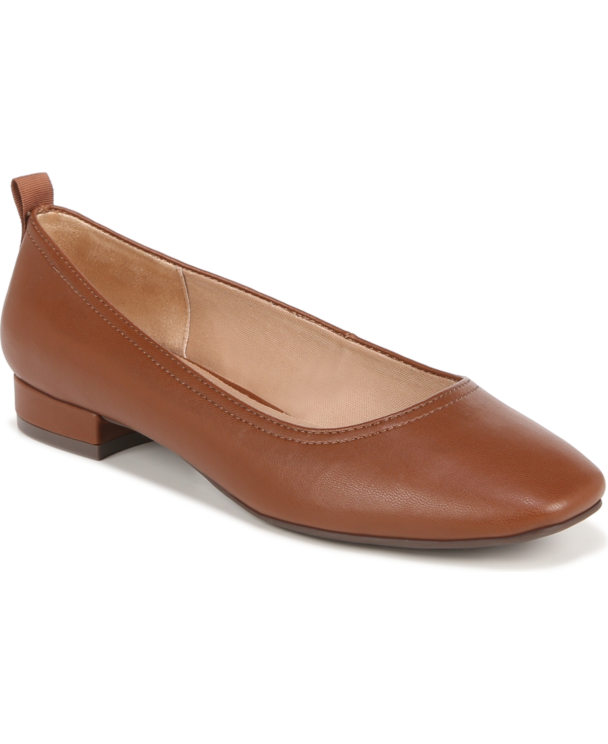 Shop Lifestride Women's Cameo Ballet Flats In Brown Faux Leather