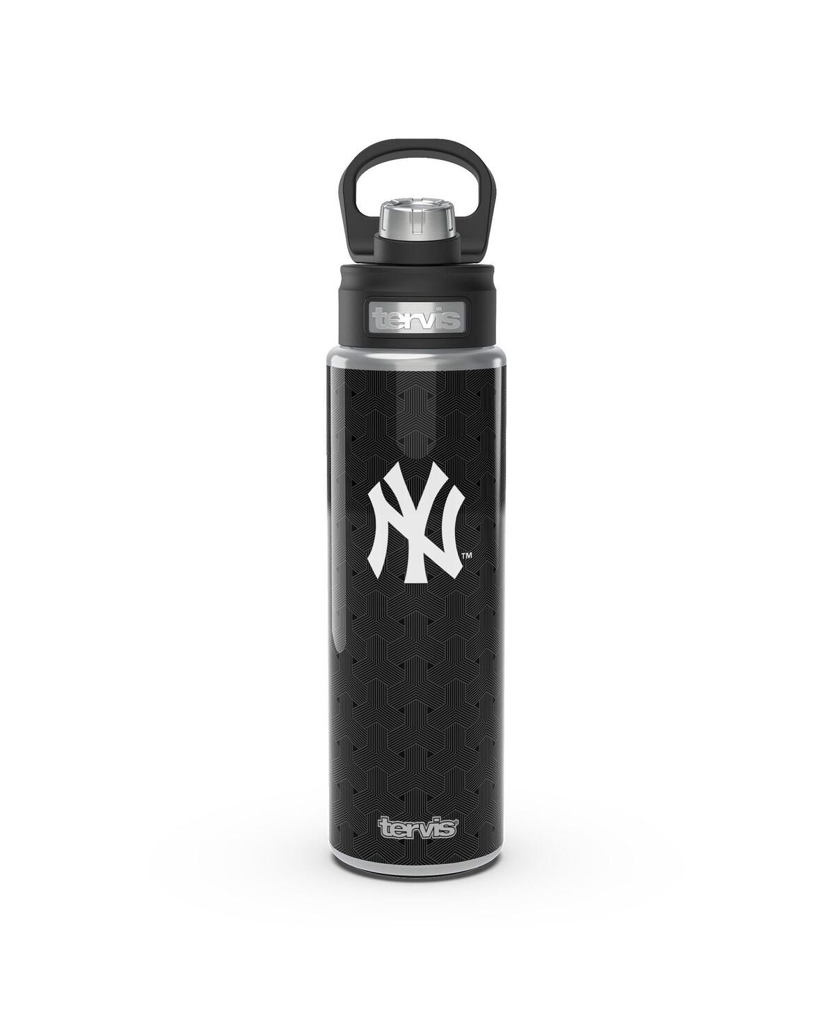 Tervis Tumbler New York Yankees 24 oz Weave Stainless Steel Wide Mouth Bottle In Black