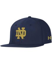 Men's Under Armour White/Navy Notre Dame Fighting Irish On-Field Baseball  Fitted Hat