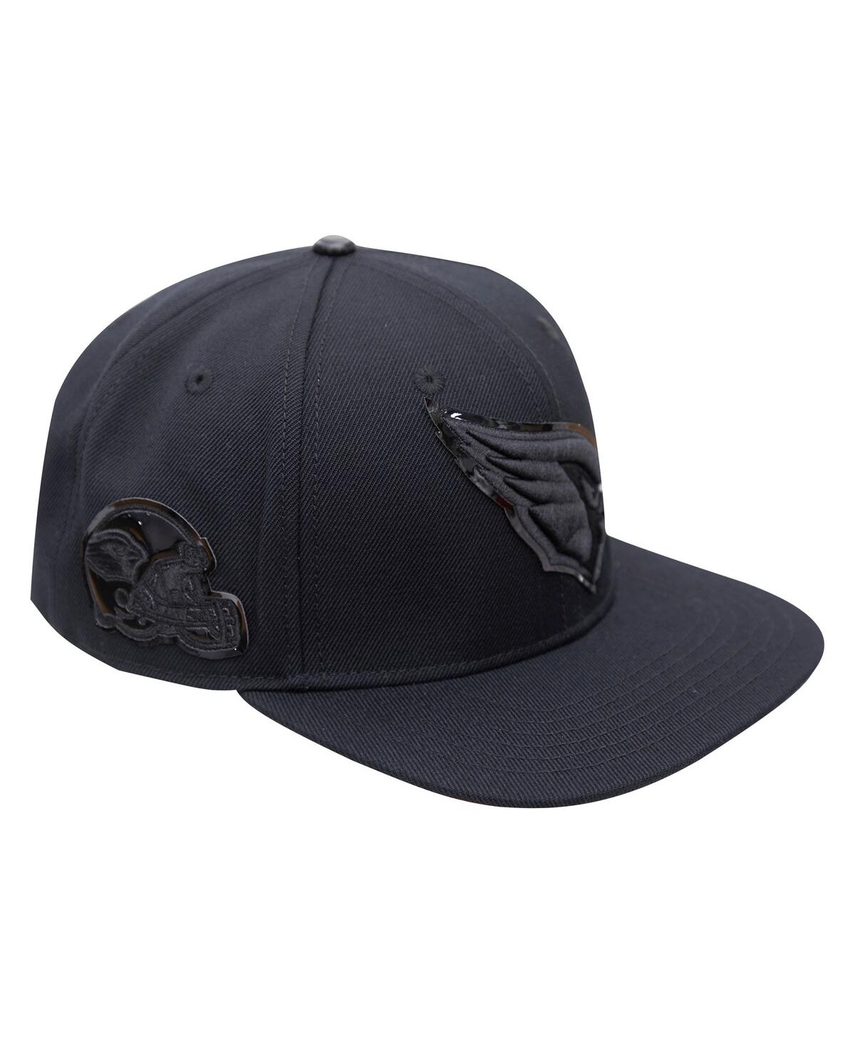 Shop Pro Standard Men's  Arizona Cardinals Triple Black Snapback Hat