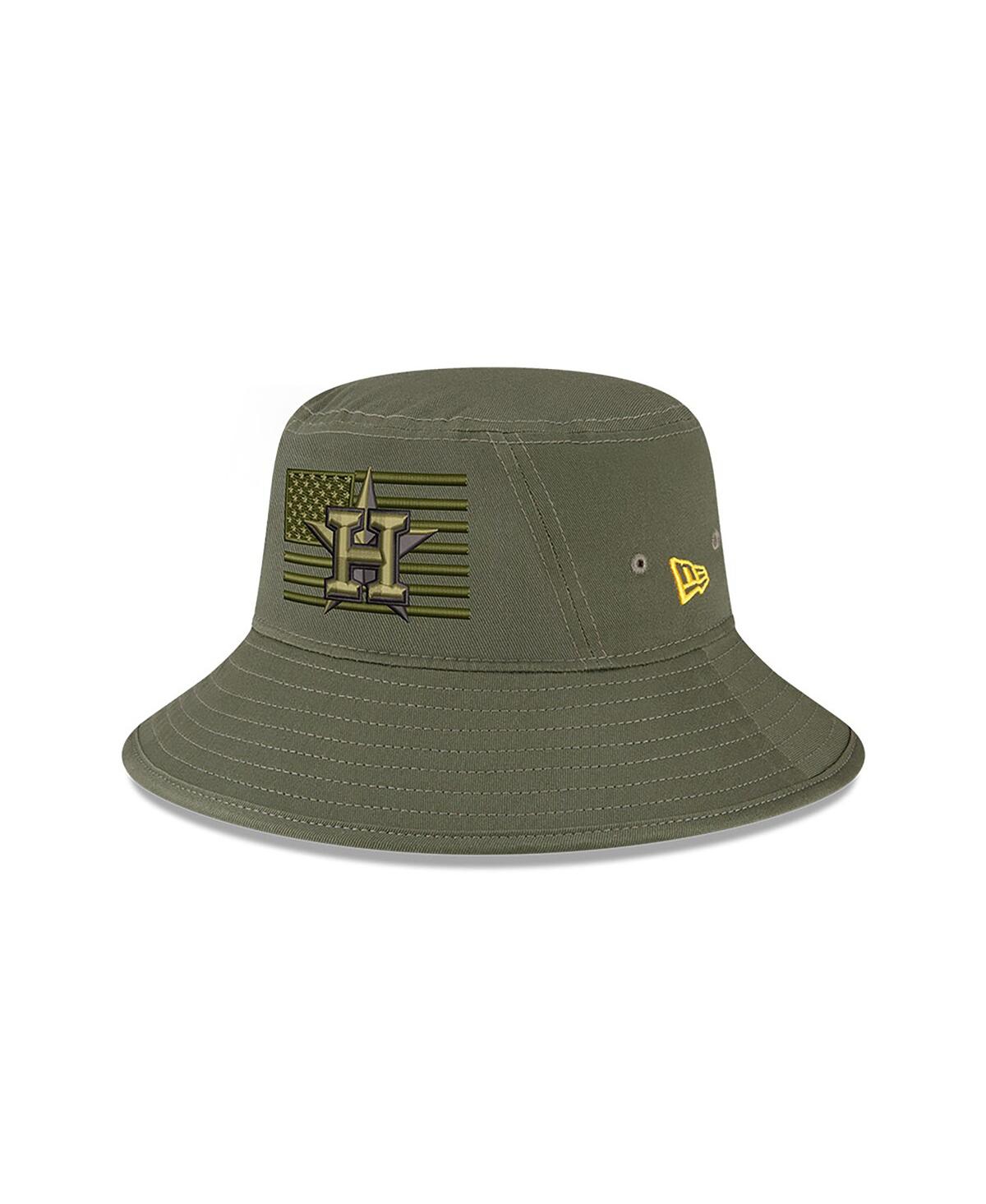 Shop New Era Men's  Green Houston Astros 2023 Armed Forces Day Bucket Hat