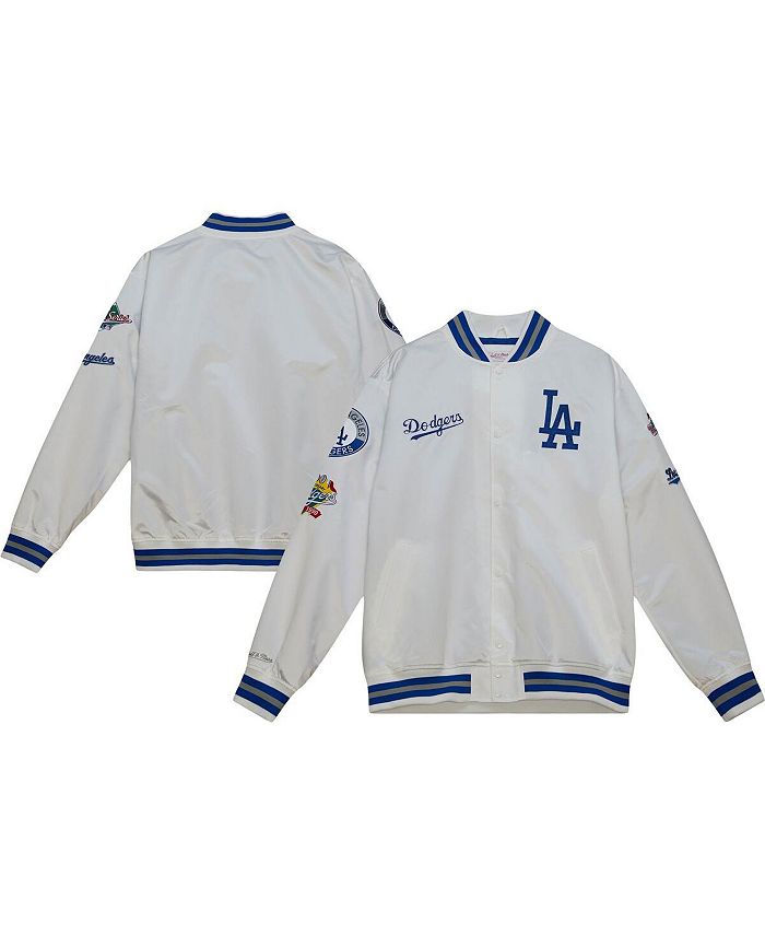 Mitchell & Ness Men's White Los Angeles Dodgers City Collection Satin ...