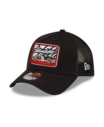 New Era Black Dale Earnhardt Legends Intimidator 9FORTY A-Frame Trucker Snapback Adjustable Hat