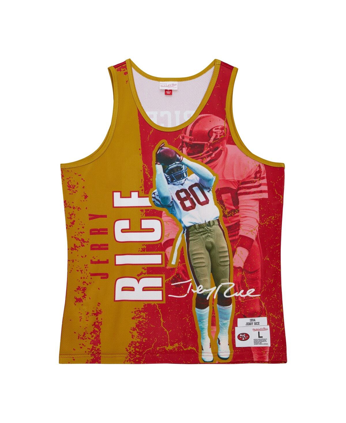 Men's Mitchell & Ness Jerry RiceSan Francisco 49ers 1994 Player Burst Tank Top - Scarlet