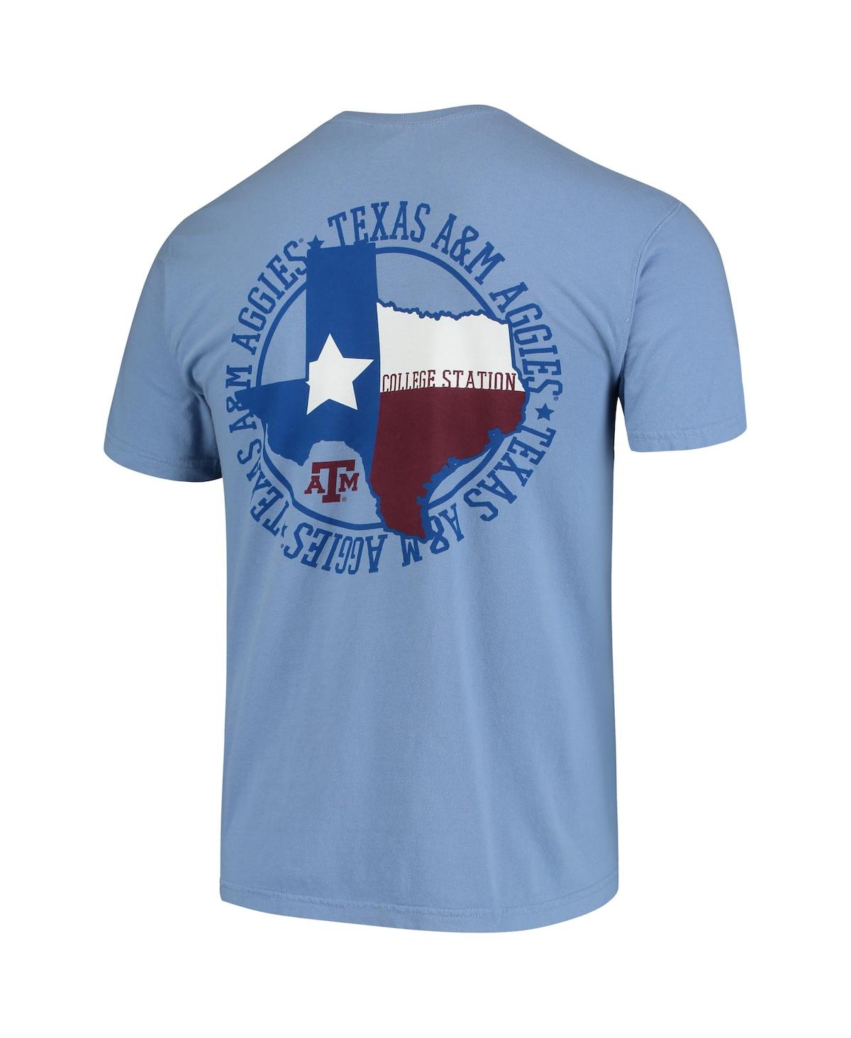 Image One Men's Blue Texas A&m Aggies Flag Local Comfort Color T-shirt In Blue