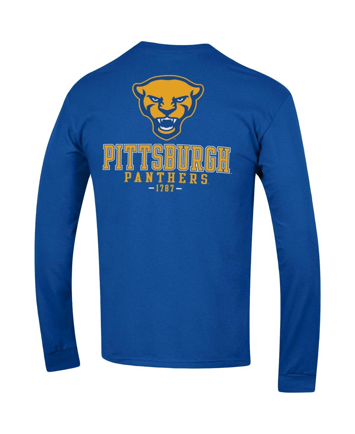 Men's ChampionPitt Panthers Team Stack Long Sleeve T-shirt - Royal