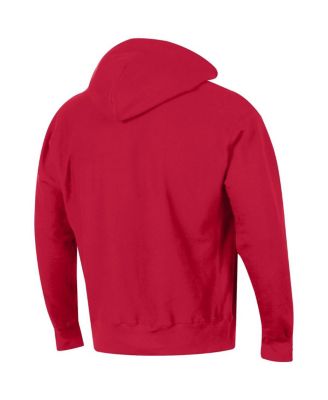 Men's Red Georgia Bulldogs Team Arch Reverse Weave Pullover Hoodie