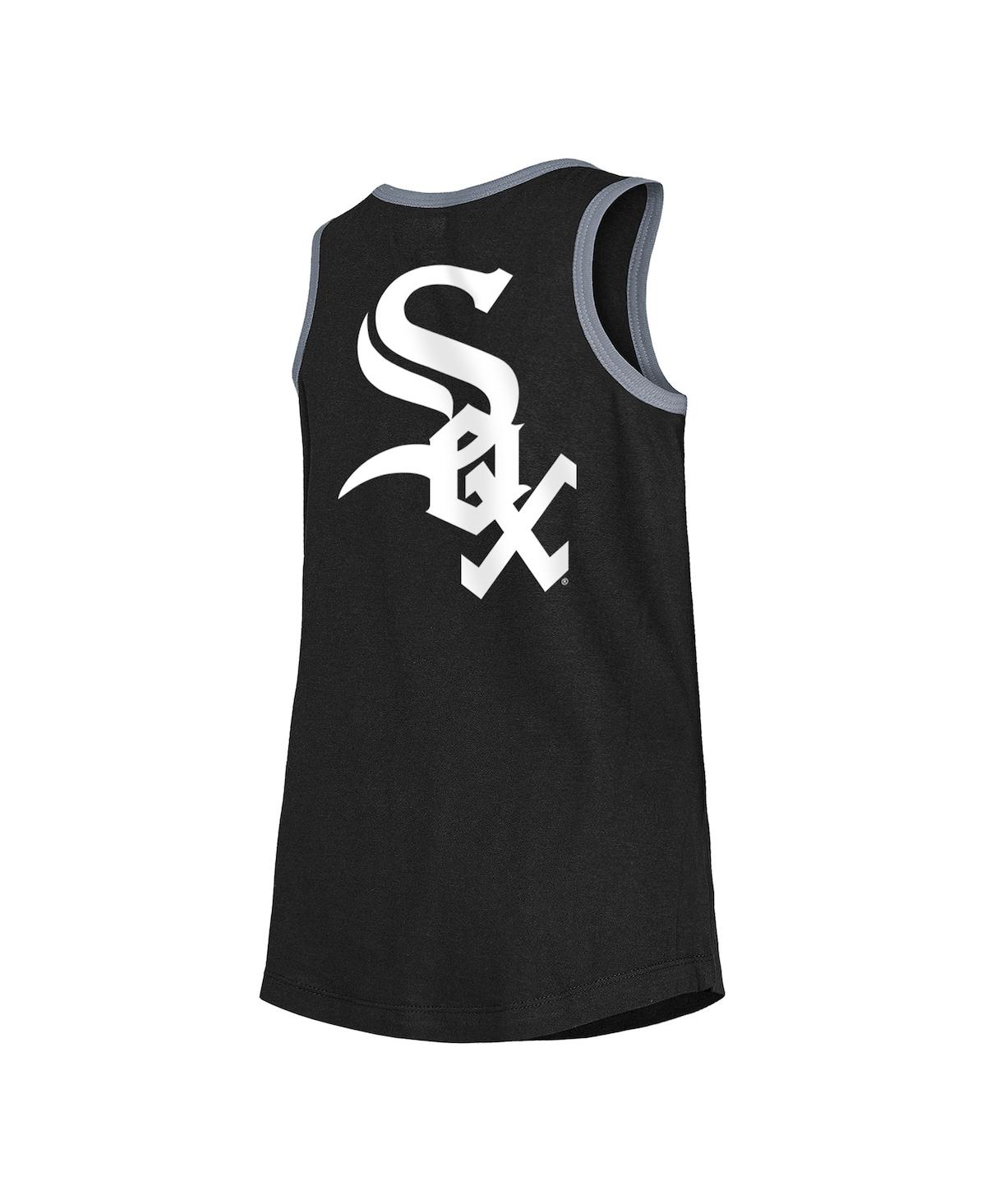 Shop New Era Big Girls  Black Chicago White Sox Henley Tank Top