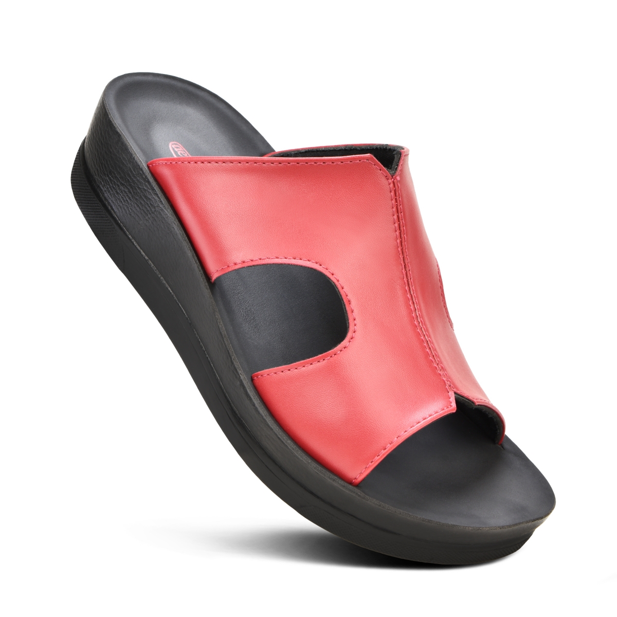 Wenzel Women's Comfortable Slide Sandal - Red