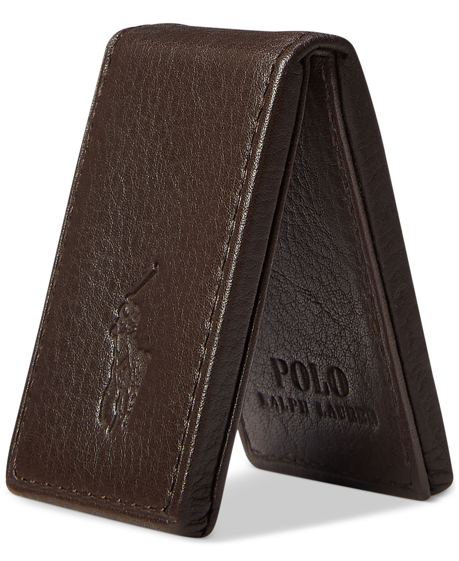 Men's Pebbled Leather Money Clip