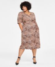 Macys plus clearance size casual dresses