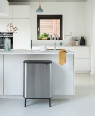 Bo Touch Top Hi Trash Can, 16 Gallon, 60 Liter