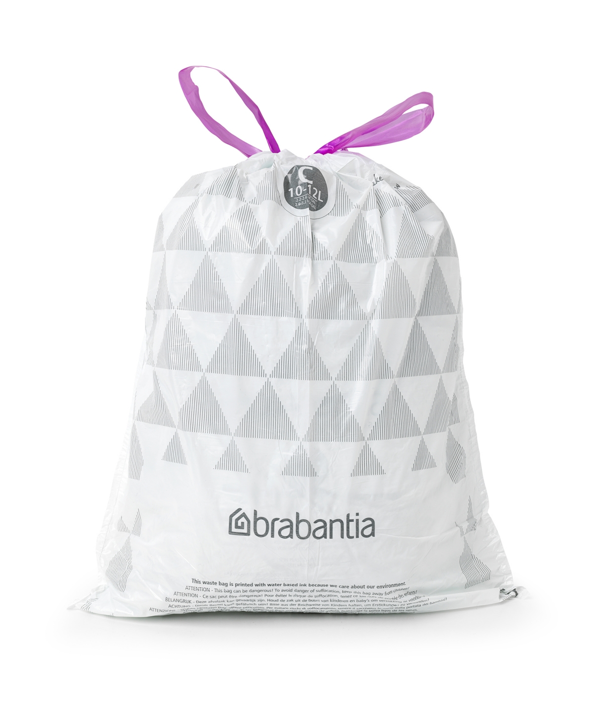 Shop Brabantia Perfectfit Trash Bags, Code C, 2.6-3.2 Gallon, 10-12 Liter, 200 Trash Bags In White