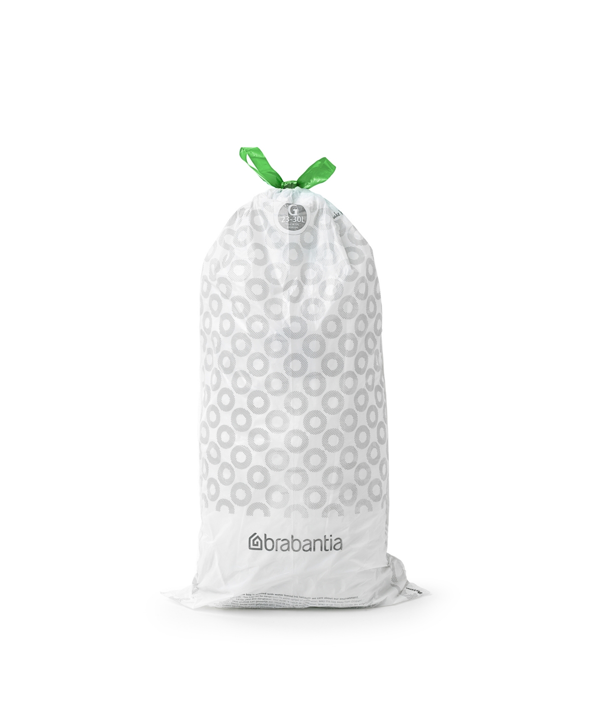 Shop Brabantia Perfectfit Trash Bags, Code G, 6-8 Gallon, 23-30 Liter, 120 Trash Bags In White