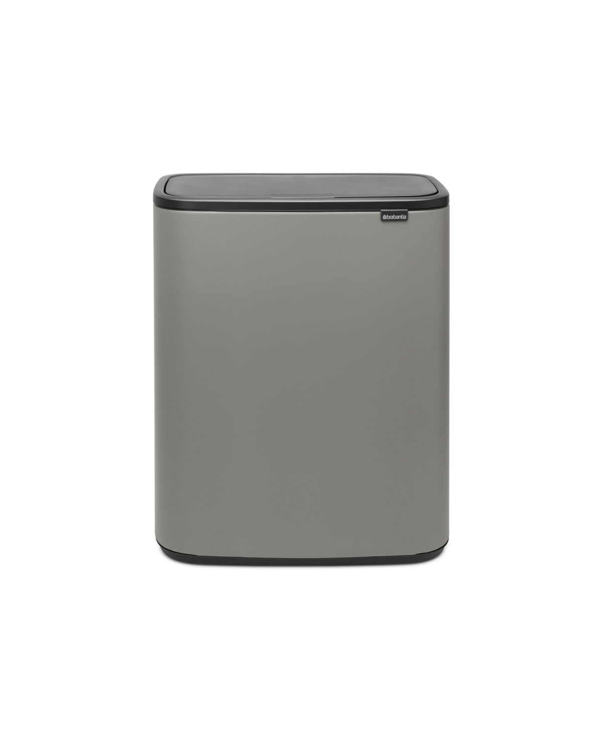 Bo Touch Top Trash Can, 16 Gallon, 60 Liter - Mineral Concrete Gray