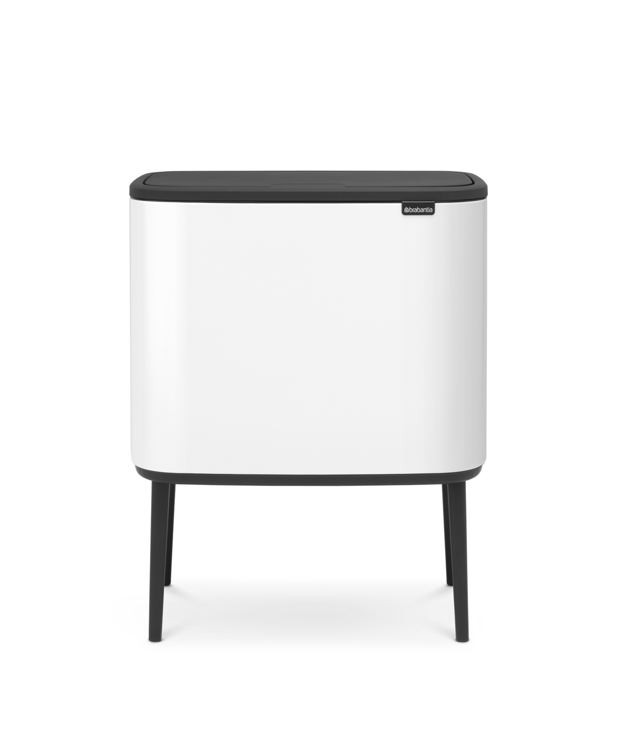 Brabantia Bo Touch Top Trash Can, 9.5 Gallon, 36 Liter In White