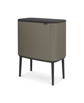 Bo Touch Top Dual Compartment Trash Can, 3 plus 6 Gallon, 11 plus 23 Liter