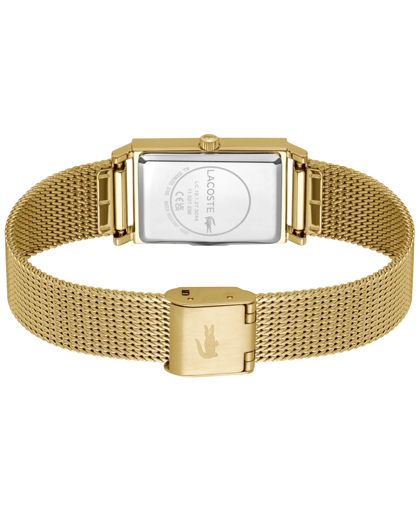 Женские часы Lacoste Catherine Gold-Tone Mesh Bracelet Watch 28.3mm x 20.7mm — фото 3